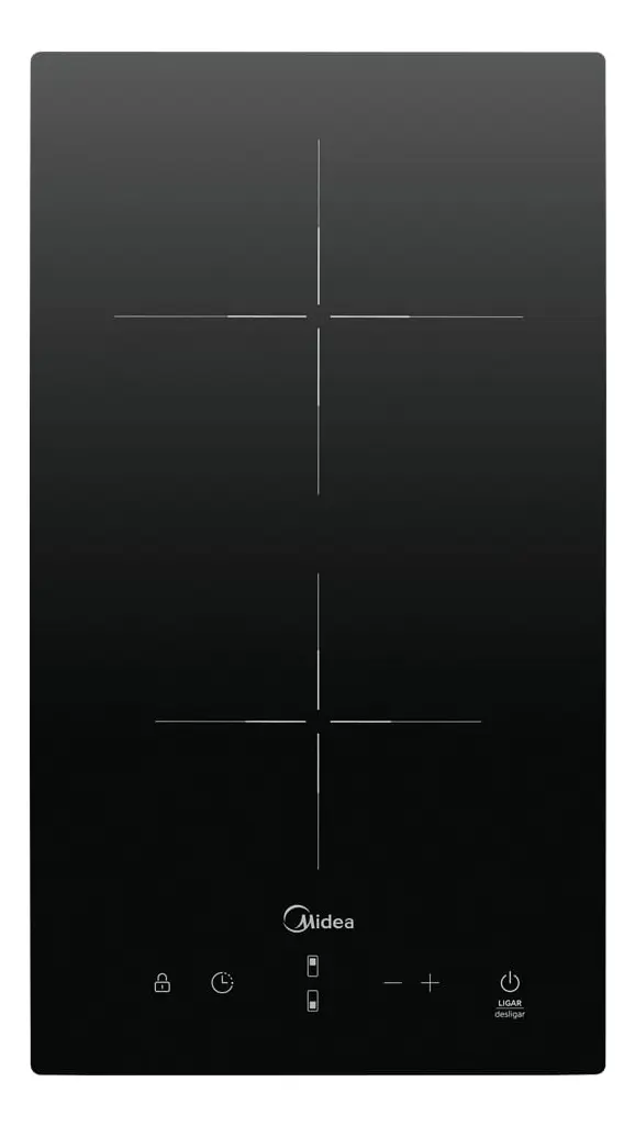 Cooktop 2 Bocas Elétrico Midea Cor Preto