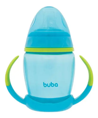 Copo Com Alça Removível 250ml Azul Buba