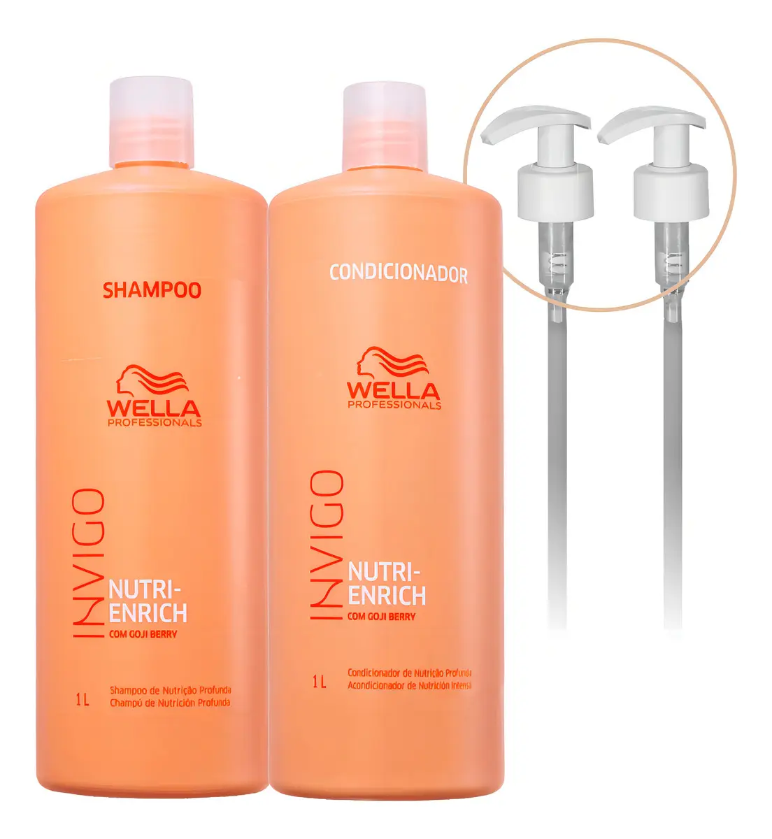 Kit Wella Invigo Nutri Enrich Shampoo Condicionador E Válvulas