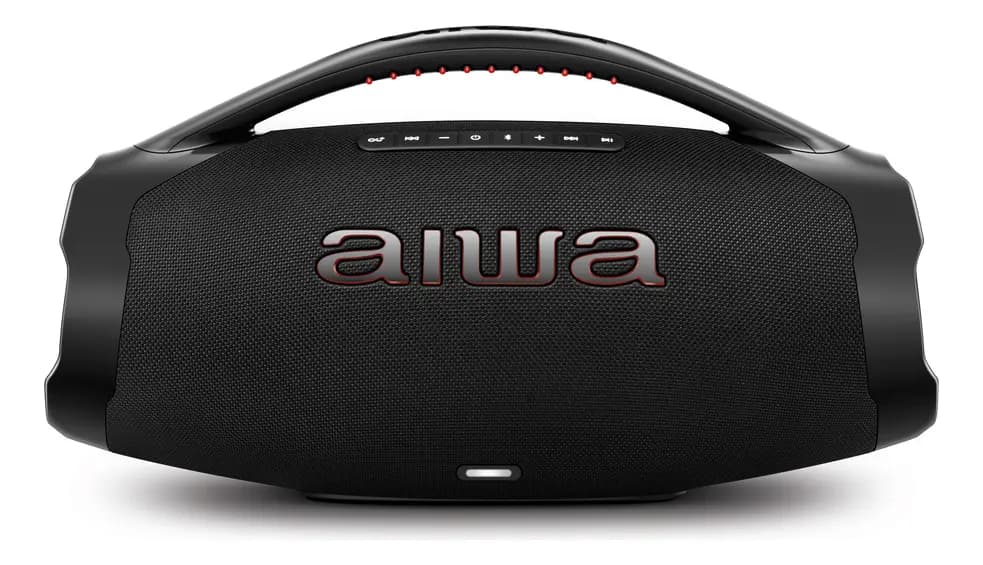 Caixa De Som Boombox Aiwa AWS-BBS-01-B 200w IP66 30hs De Bateria