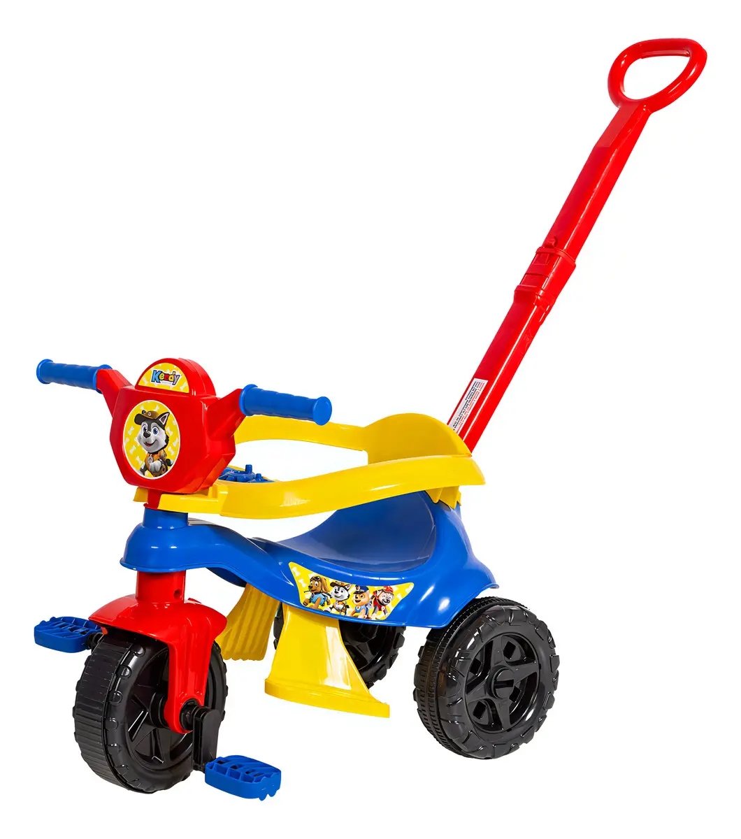 Triciclo Infantil De Passeio E Pedal Kemotoca Azul - Kendy