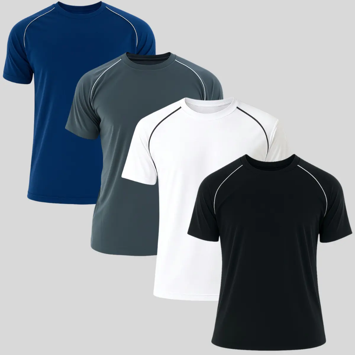 Kit 4 Camisetas Masculina Dry Fit Ultra Leve Academia