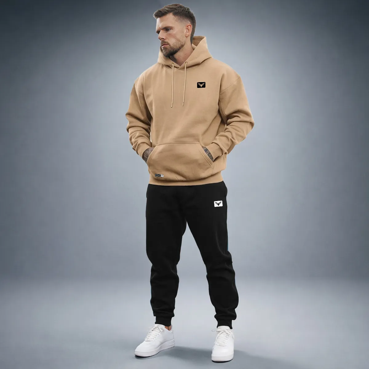 Conjunto De Moletom Polo Calça + Blusa De Frio Kit Masculino