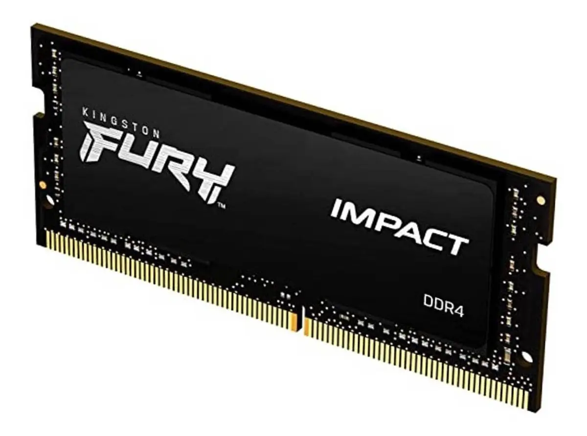 Memória RAM Para Notebook DDR4 8gb 3200Mhz CL20 Kingston Fury Impact KF432S20IB/8 Gamer Sodimm Preto