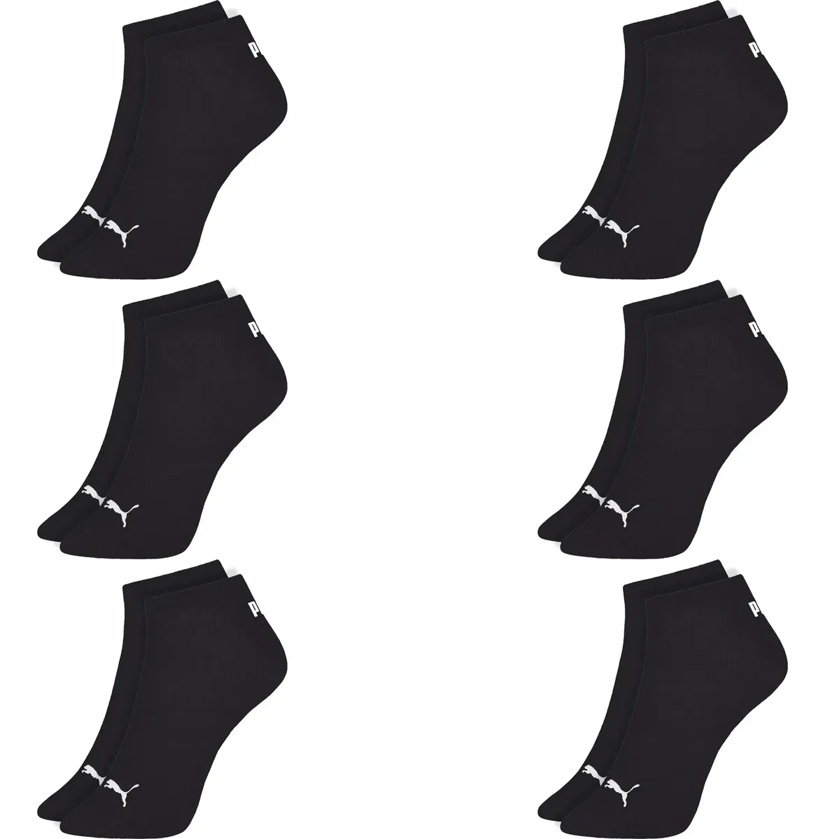 Kit 6 Pares Meias Puma Cano Baixo Soquete Original Fitness