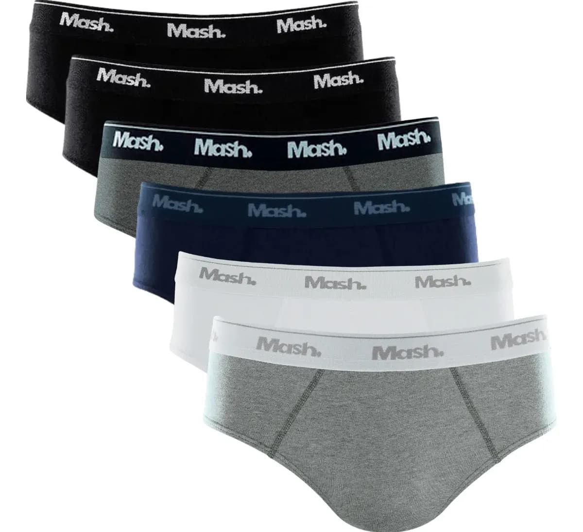 Kit 6 Cuecas Masculino Slip Mash De Algodão
